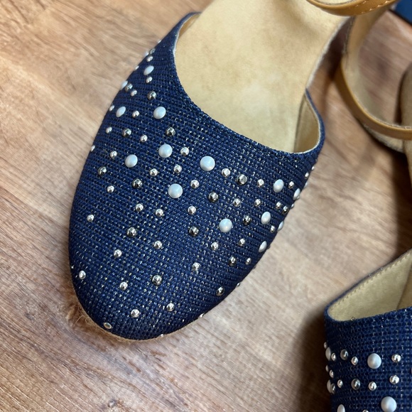 BLUE ESPADRILLES SIZE 9.5 - Picture 2 of 6